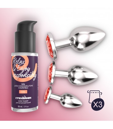 CRUSHIOUS BIJOU ANAL WET TRAIN TRIO CRUSHIOUS ROJO