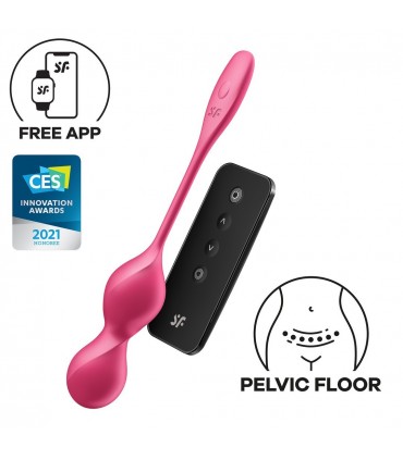 SATISFYER BOLAS LOVE BIRDS 2 - KEGEL EXERCISES AND G-SPOT STIMULATION - ROSA SATISFYER