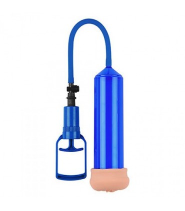 TOYZ4LOVERS BOMBA PARA EL PENE CON MASTURBADOR PUSH TOUCH SENSE AZUL