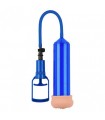 BOMBA PARA EL PENE CON MASTURBADOR PUSH TOUCH SENSE AZUL