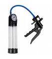 BOMBA PARA EL PENE CON MEDIDOR PRESSURE TOUCH GUN TRANSPARENTE