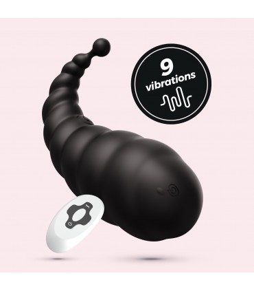 CRUSHIOUS COCOON HUEVO VIBRADOR RECARGABLE CON MANDO A DISTANCIA INALÁMBRICO CRUSHIOUS NEGRO