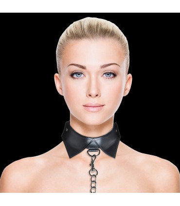 OUCH! COLLAR CON CORREA OUCH! EXCLUSIVE COLLAR WITH LEASH NEGRA