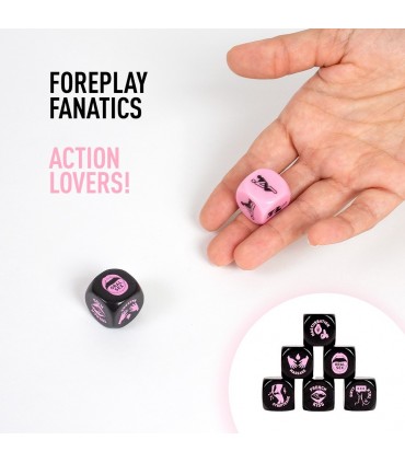 SECRET PLAY JUEGO 2 DADOS FOREPLAY FANATICS! DICE LOVERS! SECRET PLAY