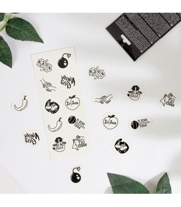 SECRET PLAY SET DE 10 TATTOOS TEMPORALES - SPICY COLLECTION CHIC TATTOO SECRET PLAY