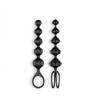 SATISFYER CONJUNTO DE 2 TIRAS LOVE BEADS SATISFYER NEGRAS