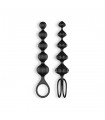 CONJUNTO DE 2 TIRAS LOVE BEADS SATISFYER NEGRAS