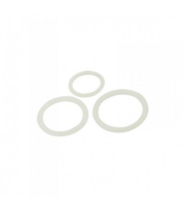 TOYZ4LOVERS CONJUNTO DE 3 ANILLOS PARA EL PENE SILICONE COCK RINGS TIMELESS TRANSPARENTE