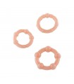 CONJUNTO DE 3 ANILLOS PARA PENE STAY HARD FLESH SCALA