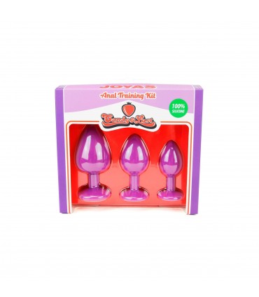 CANDY LUST CONJUNTO DE JOYAS DE ENTRENAMIENTO ANAL MORADO CANDY LUST