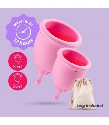 CRUSHIOUS COPAS MENSTRUALES MINERVA S + L CON BOLSA CRUSHIOUS