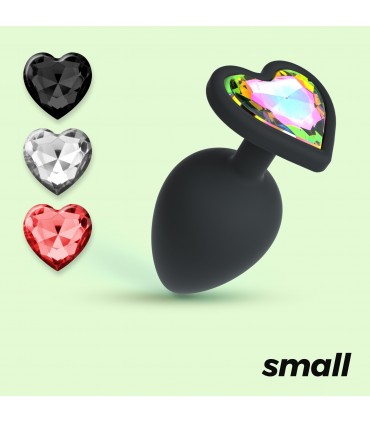 CRUSHIOUS CUORE PLUG ANAL PEQUEÑO CON 4 JOYAS INTERCAMBIABLES CRUSHIOUS