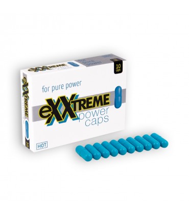 HOT™ CÁPSULAS ESTIMULANTES EXXTREME POWER CAPS PARA HOMBRES 10 CÁPSULAS