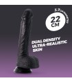 DILDO DE SILICONA LIQUIDA INVIKTUS 8 CRUSHIOUS NEGRO