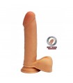 DILDO REALISTA DUAL DENSITY DONG 8" BALLS GET REAL