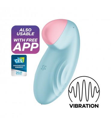 SATISFYER ESTIMULADOR TROPICAL TIP CONNECT APP AZUL SATISFYER
