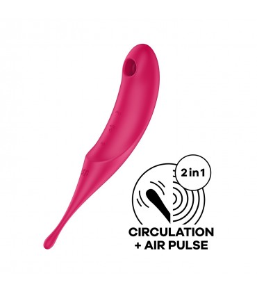 SATISFYER ESTIMULADOR TWIRLING PRO ROJO SATISFYER