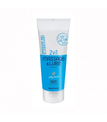 HOT™ GEL DE MASAJE Y LUBRICANTE 2EN1 A BASE DE AGUA SILKY TOUCH HOT™ 200ML