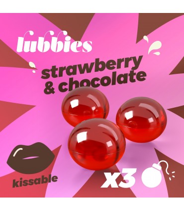 CRUSHIOUS LUBBIES BOLAS DE ACEITE BESABLES FRESA & CHOCOLATE CRUSHIOUS