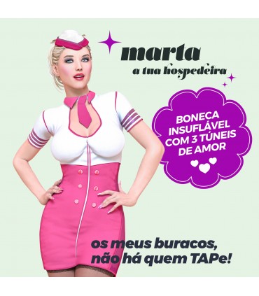 CRUSHIOUS MARTA LA AZAFATA MUÑECA INFLABLE RUBIA CRUSHIOUS
