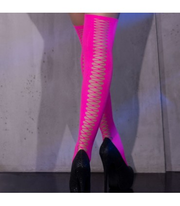 CHILIROSE MEDIAS DE LIGAS CR-4398 ROSA NEON
