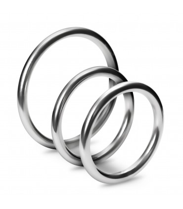 CRUSHIOUS METALEROS CONJUNTO DE 3 ANILLOS PARA EL PENE DE METAL CRUSHIOUS