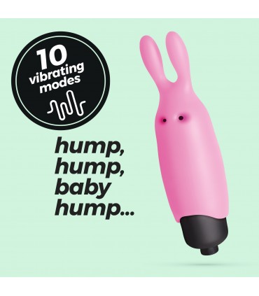 CRUSHIOUS O-PET CONEJO CON BALA DE 10 VIBRACIONES ROSA PASTEL CRUSHIOUS