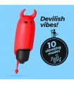 O-PET DIABLO CON BALA DE 10 VIBRACIONES ROJO CRUSHIOUS