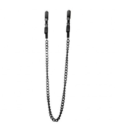 OUCH! PINZAS PARA PEZONES OUCH! ADJUSTABLE NIPPLE CLAMPS NEGRAS