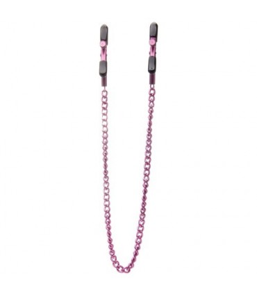 OUCH! PINZAS PARA PEZONES OUCH! ADJUSTABLE NIPPLE CLAMPS ROSA