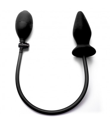 OUCH! PLUG ANAL INFLABLE DE SILICONA OUCH! NEGRO