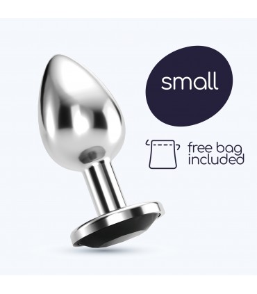 CRUSHIOUS PLUG ANAL JOYA BIJOU NEGRO PEQUEÑO CRUSHIOUS CON BOLSA ATERCIOPELADA GRATIS