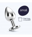 PLUG ANAL JOYA BIJOU TRANSPARENTE PEQUEÑO CRUSHIOUS CON BOLSA ATERCIOPELADA GRATIS