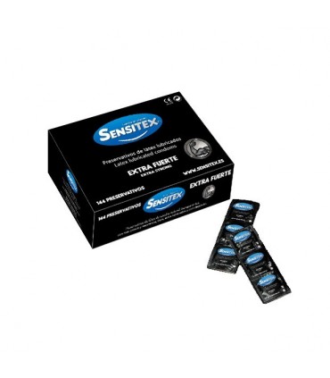 SENSITEX PRESERVATIVOS NATURALES EXTRA FUERTES 144 UNIDADES SENSITEX