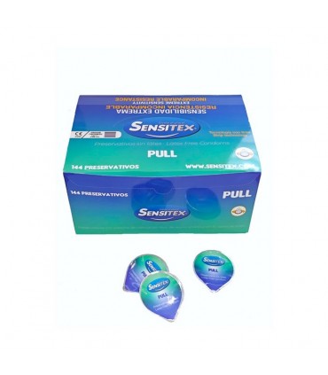 SENSITEX PRESERVATIVOS PULL SIN LÁTEX 144 UNIDADES SENSITEX