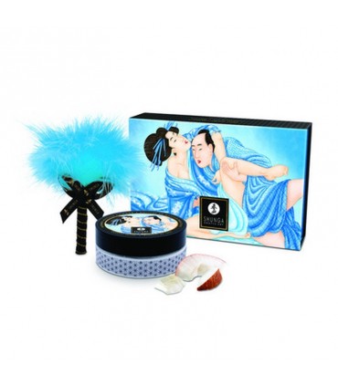 SHUNGA POLVO CORPORAL BESABLE - EMOCIONES DE COCO - 2.65 OZ / 75 GR - SHUNGA
