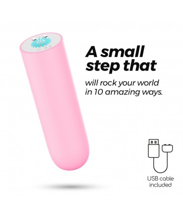 CRUSHIOUS QUACKERS BALA VIBRADORA RECARGABLE POR USB ROSA CRUSHIOUS