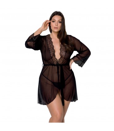 PASSION BATA Y TANGA AMBERLY NEGRO TALLA QUEEN PASSION