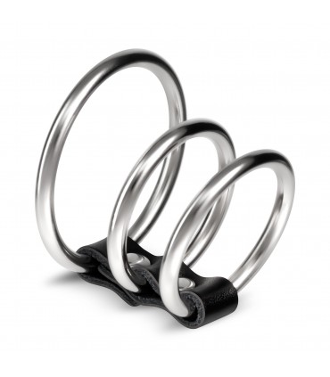 CRUSHIOUS SARUMAN CONJUNTO DE 3 ANILLOS PARA EL PENE DE METAL CRUSHIOUS