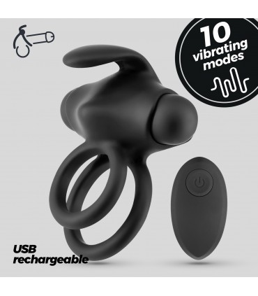 CRUSHIOUS THUMPER DOBLE ANILLO VIBRADOR PARA EL PENE CON MANDO A DISTANCIA CRUSHIOUS