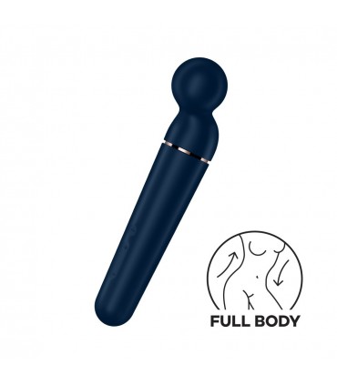 SATISFYER VARITA PLANET WAND-ER - WAND VIBRATOR - BLUE/ROSE GOLD SATISFYER