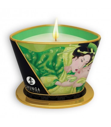 SHUNGA EROTIC ART VELA DE MASAJE SHUNGA ZENITUDE TÉ VERDE 170ML