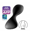 VIBRADOR ANAL TRENDSETTER CON APP SATISFYER NEGRO
