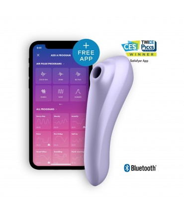 SATISFYER VIBRADOR DUAL PLEASURE CON APP SATISFYER LILA