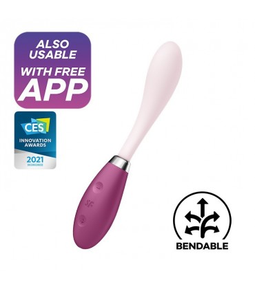 SATISFYER VIBRADOR G-SPOT FLEX 3 SATISFYER BURDEOS