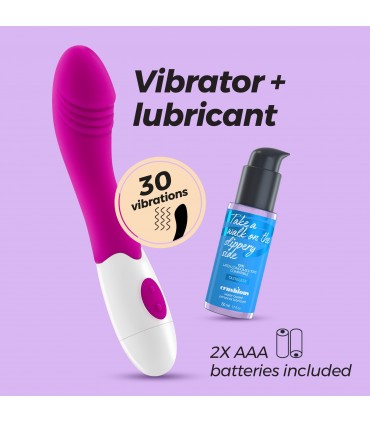 CRUSHIOUS VIBRADOR GROWLIE COM LUBRICANTE DE BASE AGUA INCLUIDO CRUSHIOUS