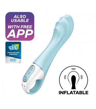SATISFYER VIBRADOR INFLABLE AIR PUMP 5 CON APLICACIÓN CONNECT SATISFYER