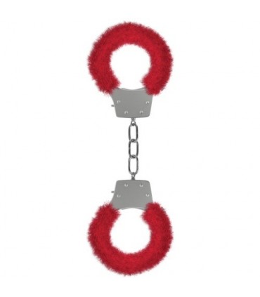 OUCH! ESPOSAS CON PELUCHE PLEASURE FURRY HANDCUFFS ROJAS