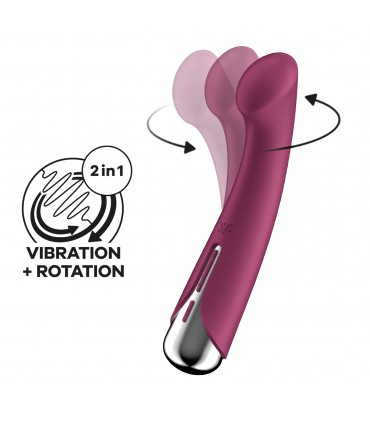 SATISFYER VIBRADOR SPINNING G-SPOT 1 ROJO SATISFYER