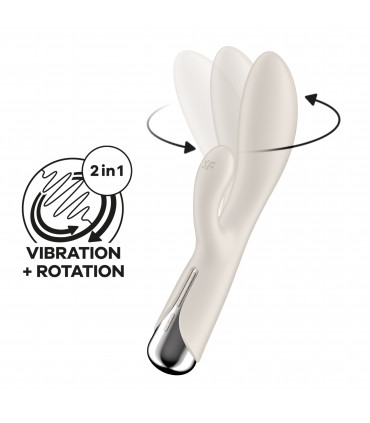 SATISFYER VIBRADOR SPINNING RABBIT 1 BEIGE SATISFYER